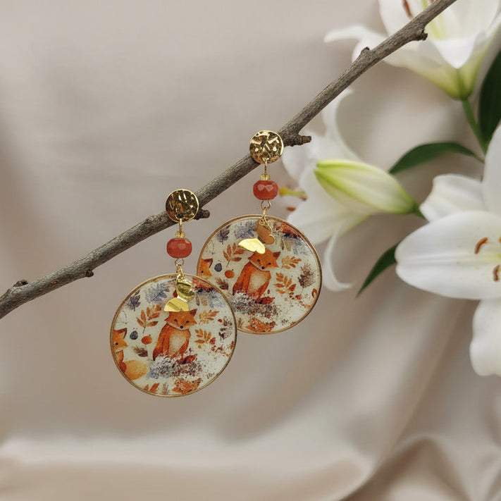 Boucles d'Oreilles en pierres - Secret de Cristaux 