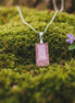 bijou en pierre de quartz rose