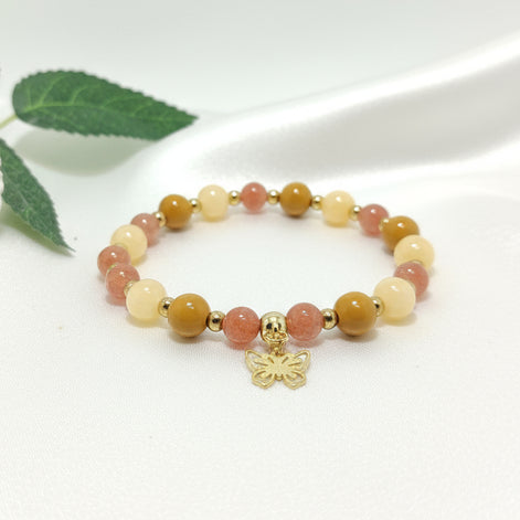 Bracelet de perles sur mesure en pierres à personnaliser