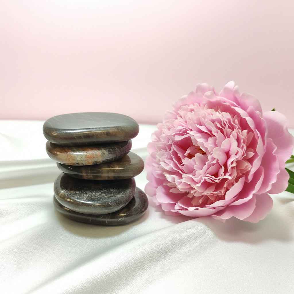 Pierre de lune nacré en Galet, roulée, sphère, pointe...au choix