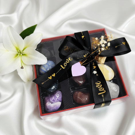 coffret de pierres lithothérapie cadeau