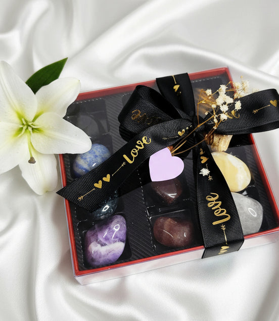 coffret de pierres lithothérapie cadeau