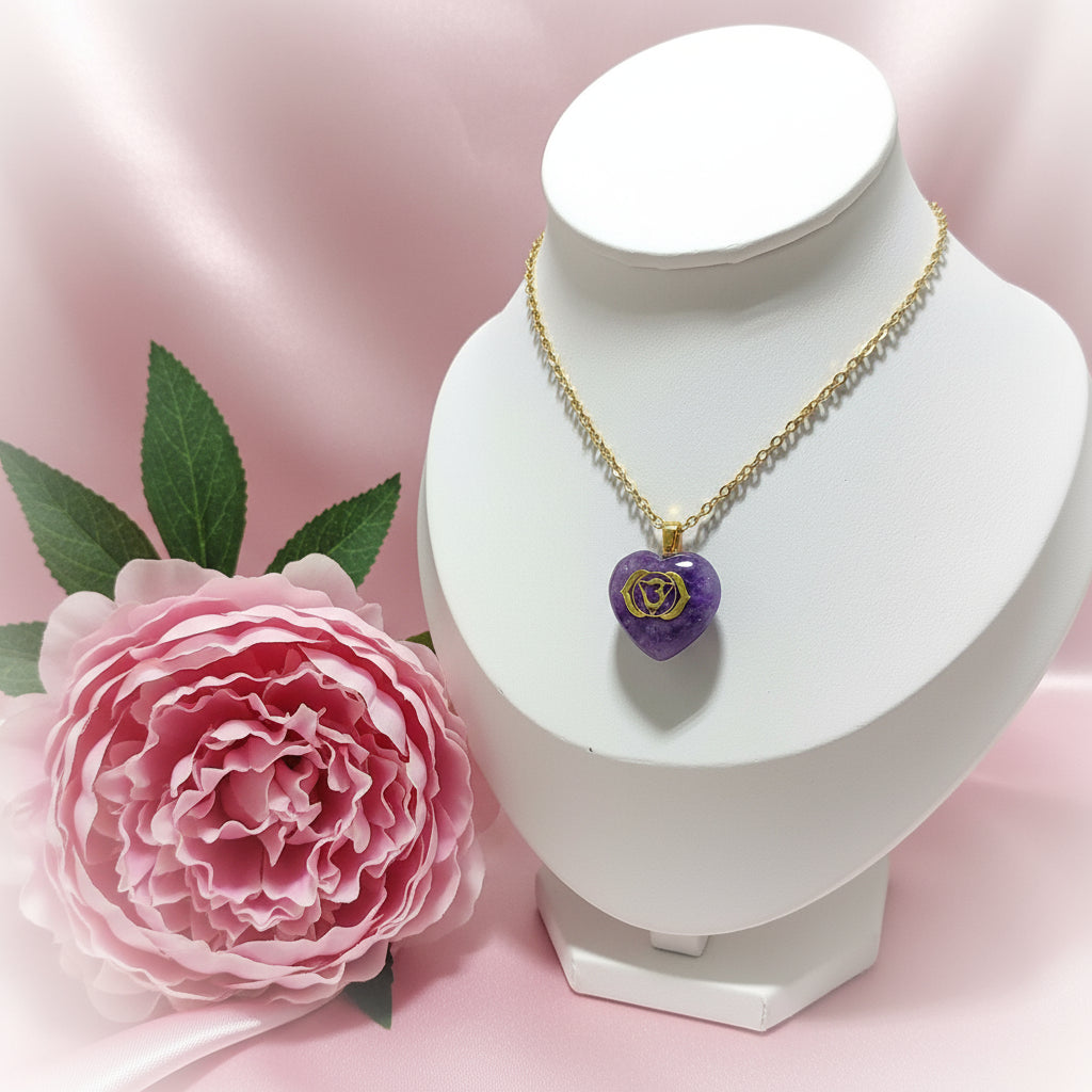 Collier, chaine et pierre de lépidolite au choix