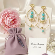 Boucles d'oreilles libellule 