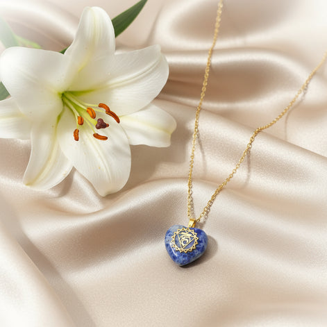 Pierre, Pendentif, collier en sodalite au choix