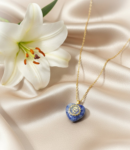 Pierre, Pendentif, collier en sodalite au choix