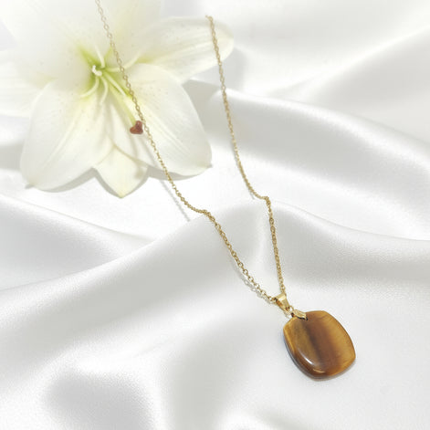 collier chaine oeil de tigre