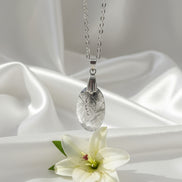 collier quartz tourmaline