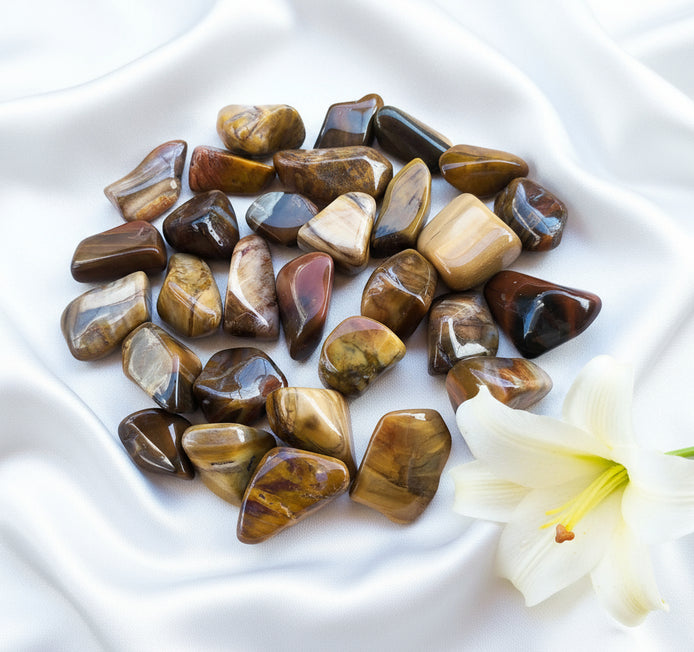 bois fossile pierre roulée 