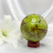 sphére opale verte 7cm