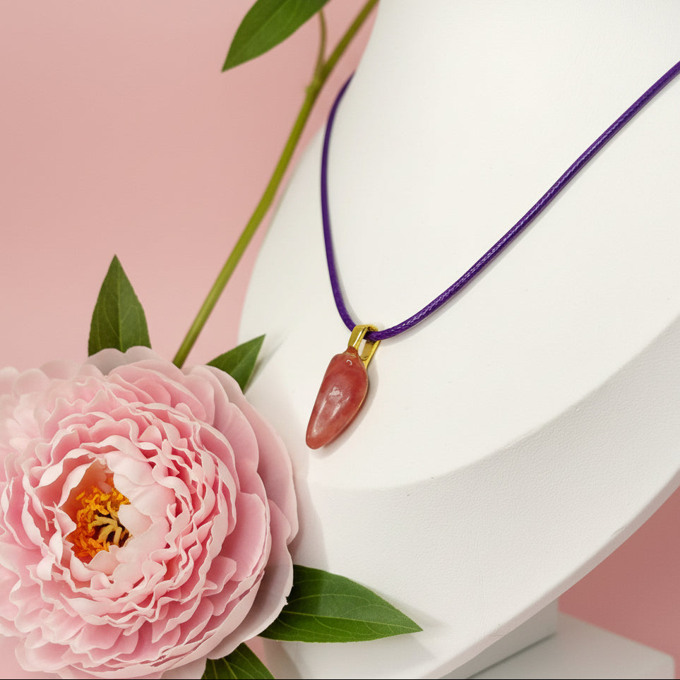 Rhodochrosite en Collier, libre, au choix