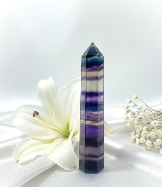 pointe fluorite arc en ciel
