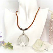 Collier en quartz de roche extra gardien de lumière