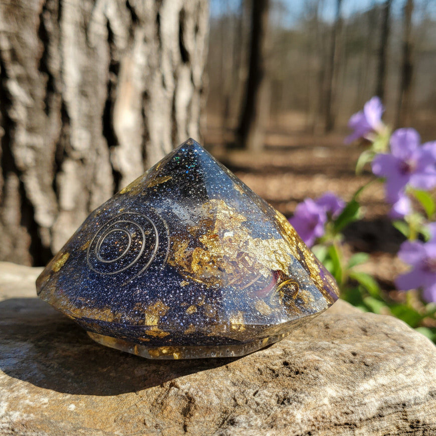 orgonite artisanale en tourmaline