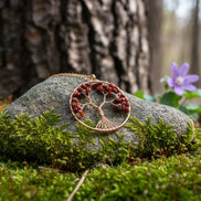 arbre de vie collier doré