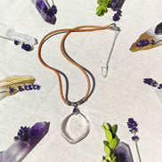 Collier en quartz de roche extra gardien de lumière