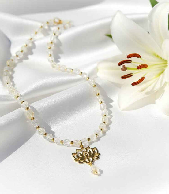 Collier doré Conscience en topaze