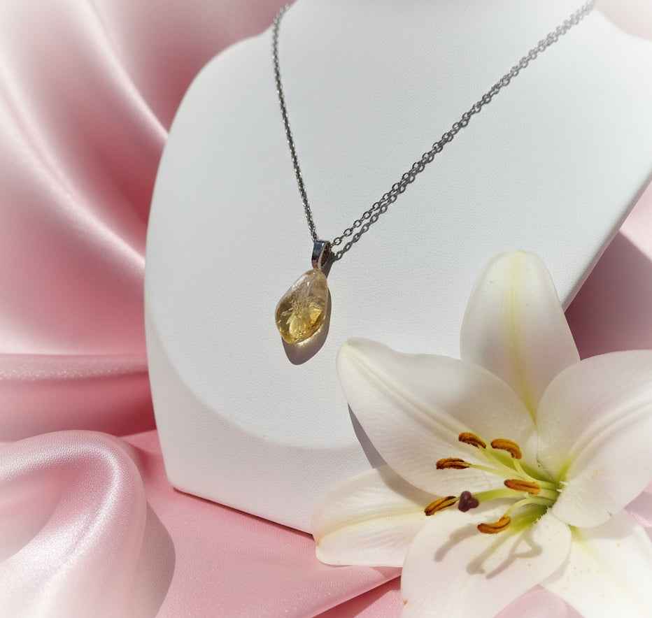Citrine naturelle au choix, libre ou sur Collier