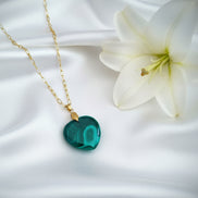 Collier Appel du Cœur en Malachite Naturelle