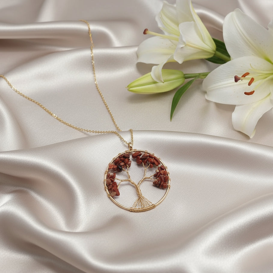 arbre de vie et pierre de jaspe  ancrage