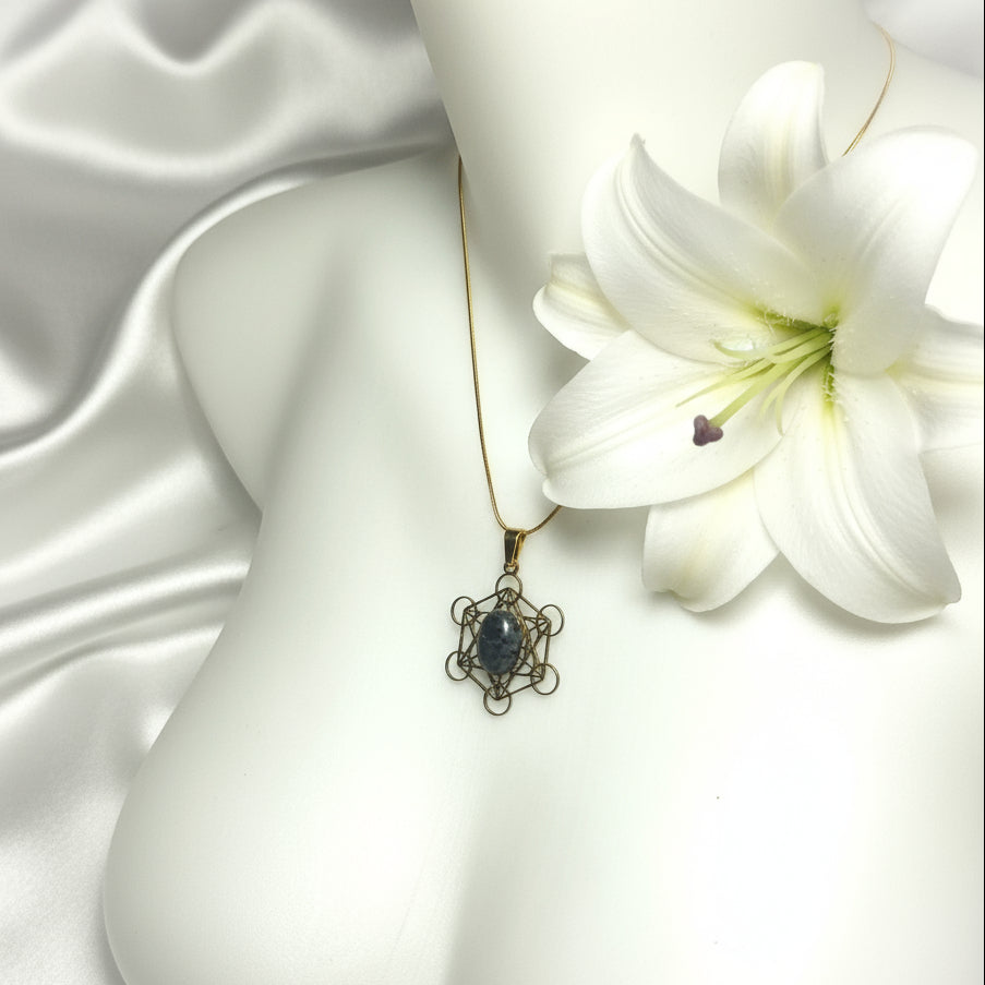 collier métatron en acier inoxydable