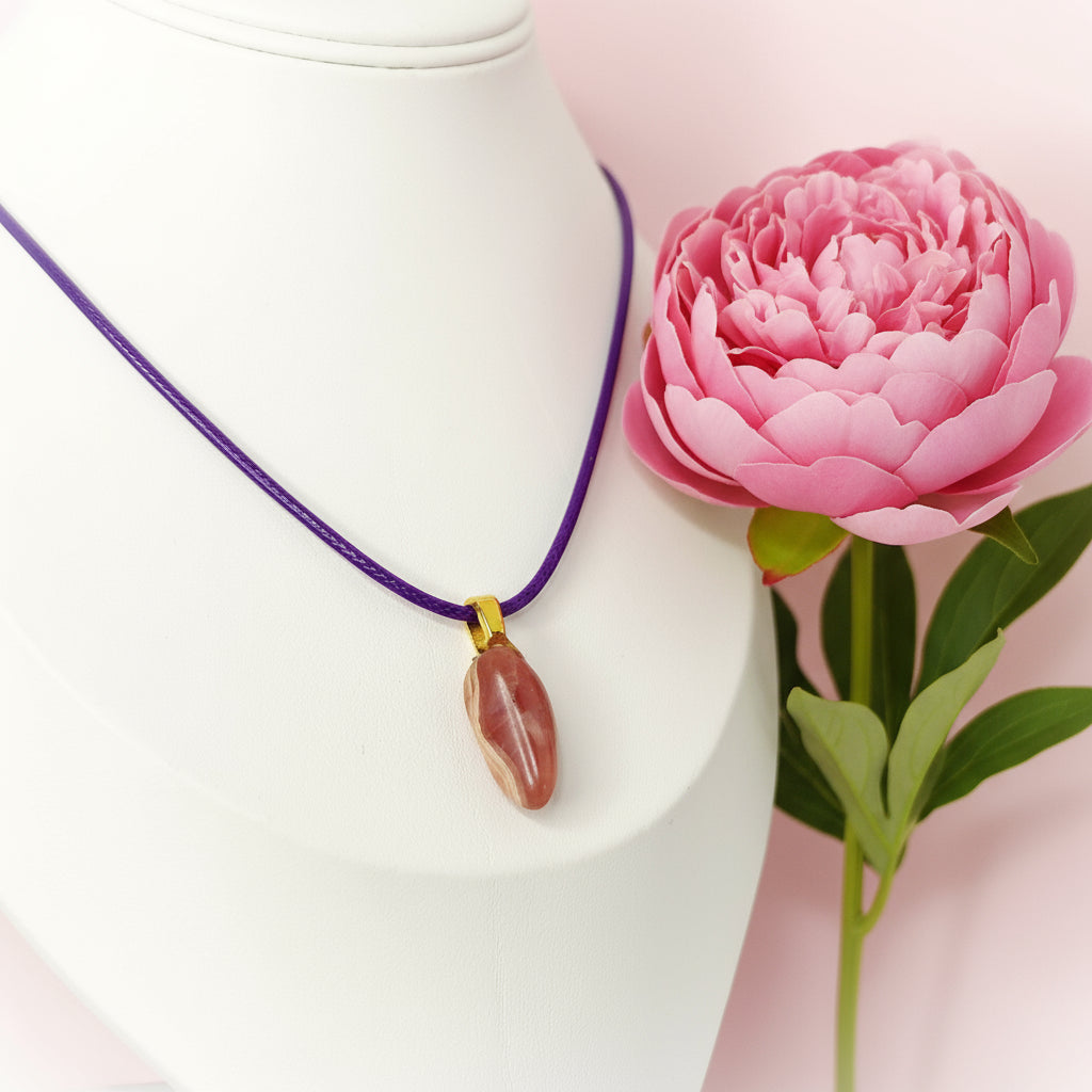 Rhodochrosite en Collier, libre, au choix
