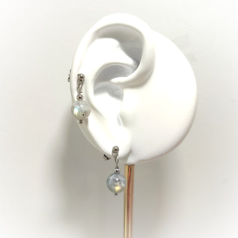 petite boucle d oreille perle en pierre