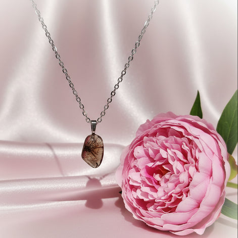 cristal de roche rutile fumé