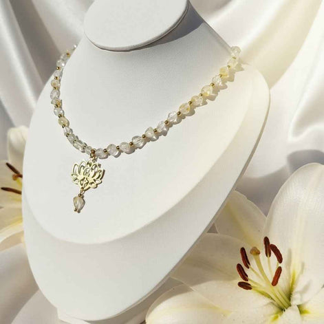 Collier doré Conscience en topaze