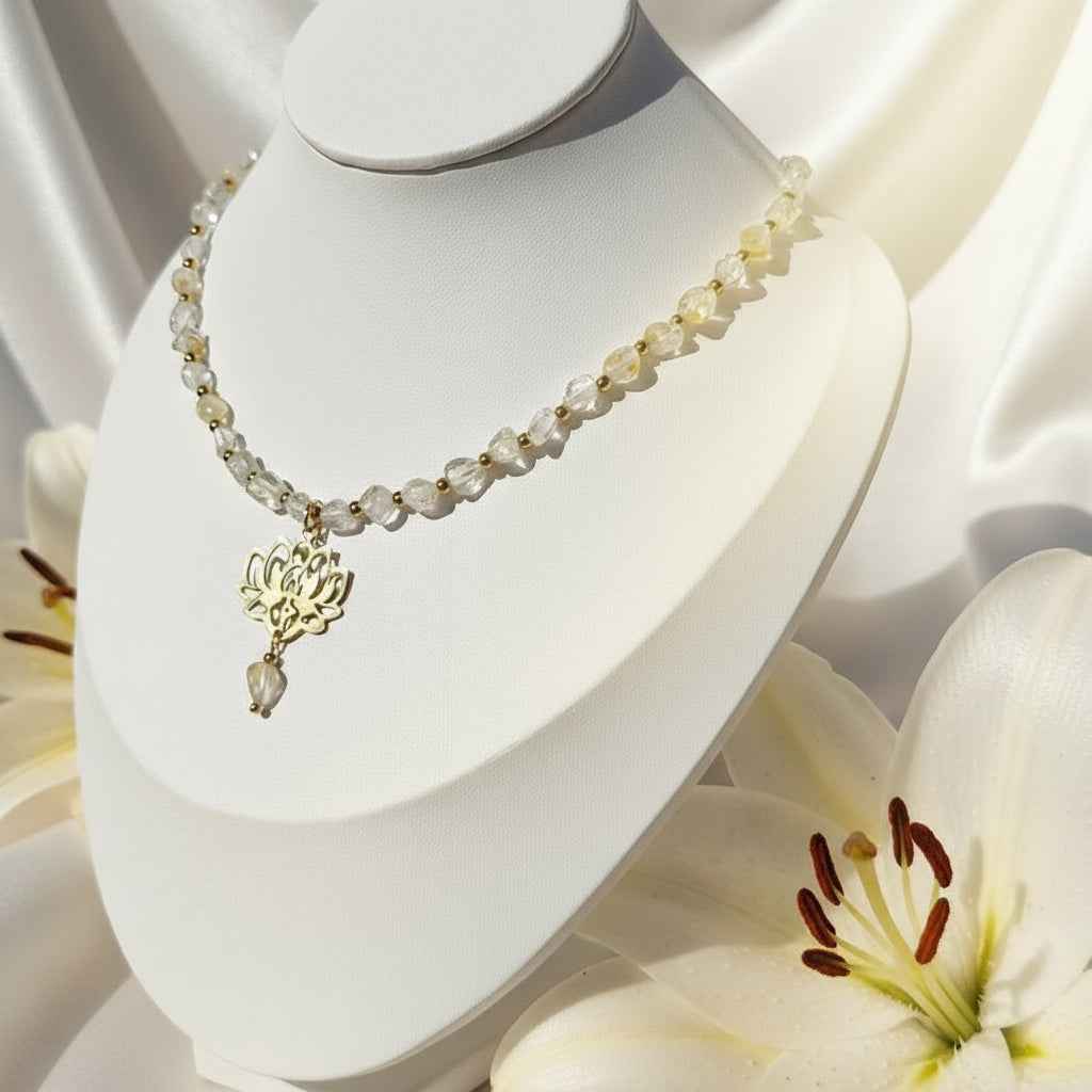 Collier doré Conscience en topaze