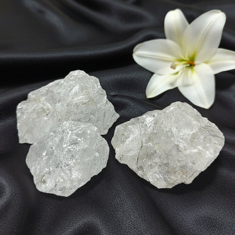 Pierre de Cristal de roche, roulée, brute, pointe, coeur