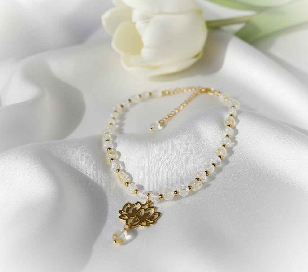 Collier doré Conscience en topaze