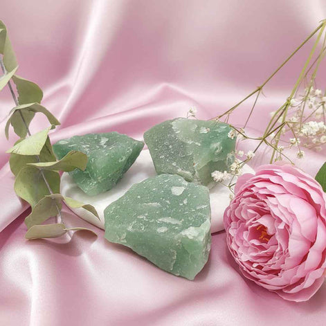 Pierre Aventurine verte, roulées, oeuf, brute, au choix