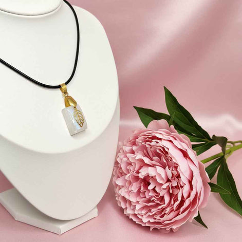 Collier et pierre de lune arc en ciel, péristérite, au choix