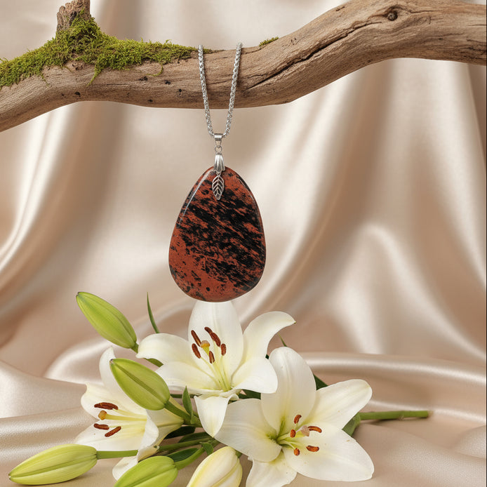 collier obsidienne pour homme 70 france