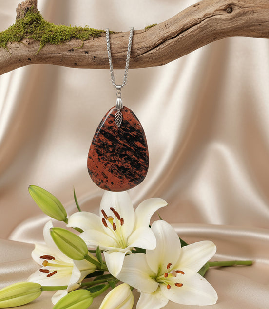 collier obsidienne pour homme 70 france