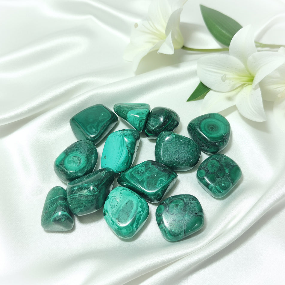 pierre malachite roulées