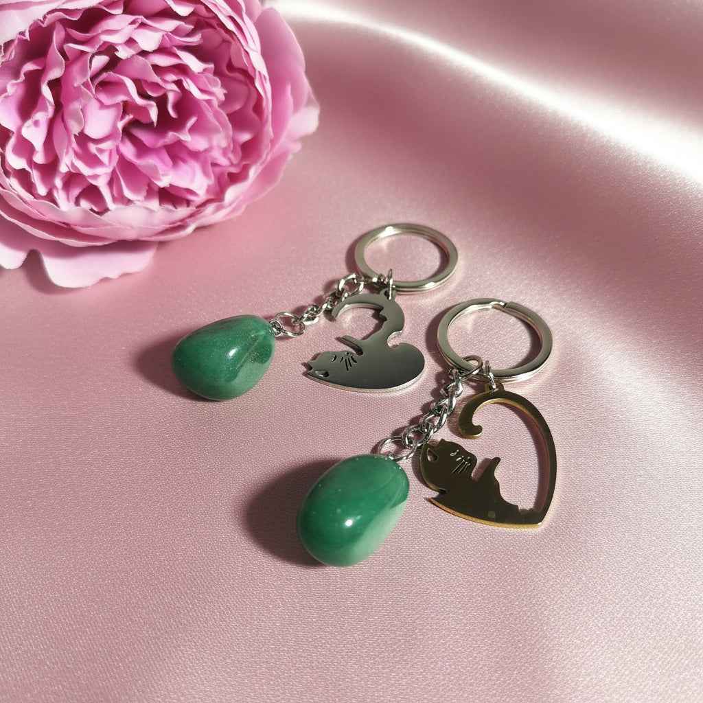 Duo de Porte-Clés Énergétiques – Pour les Âmes liées, couple, enfant ou amis