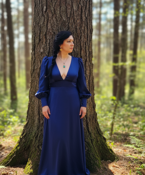 Collier doré libellule et malachite extra