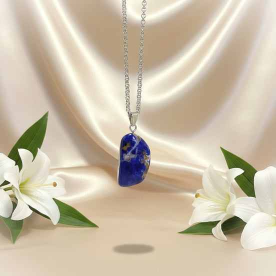 Pierre, Pendentif, collier en sodalite au choix