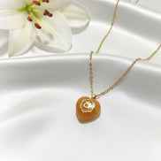 collier aventurine orange