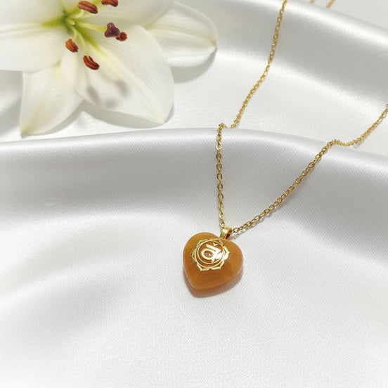 collier aventurine orange