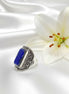 Bague en lapis lazuli ajustable