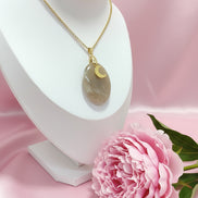 Collier doré en pierre de lune au choix