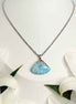 Collier chaine argenté larimar 
