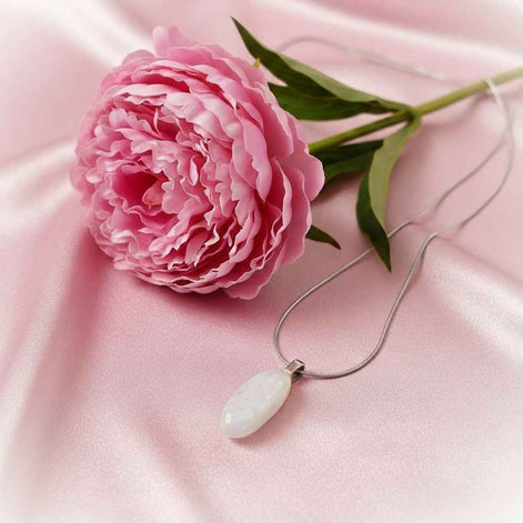 Collier et pierre de lune arc en ciel, péristérite, au choix