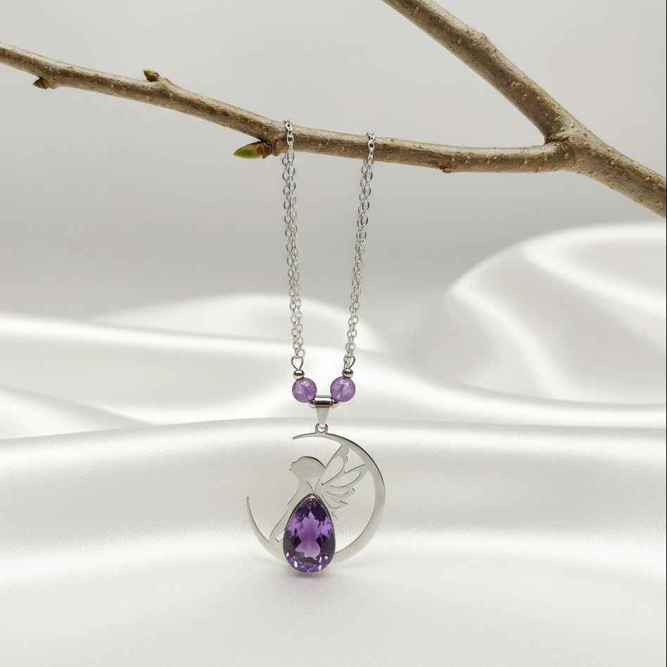 Collier fée et améthyste extra