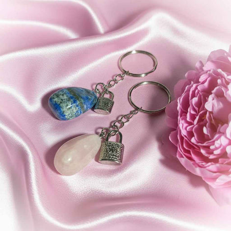 Duo de Porte-Clés Énergétiques – Pour les Âmes liées, couple, enfant ou amis