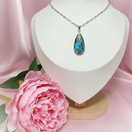 collier pierre  labradorite