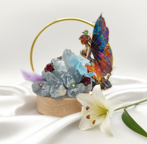 lampe artisanale en pierres